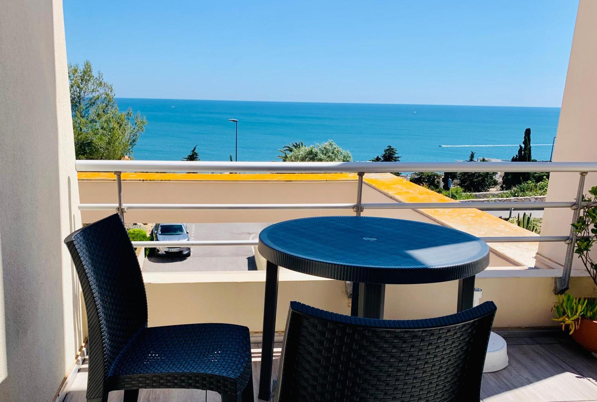 Sète - Fewo mit Meerblick, Schwimmbad Extérieur photo